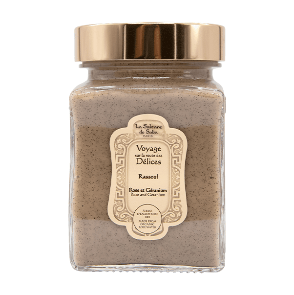 RASSOUL ROSE AND GERANIUM Очищающая маска для лица, тела и волос